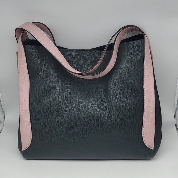 Coach Hadley Hobo in Colorblock 76088 Pine Green Aurora Multi - Picture 2 of 8